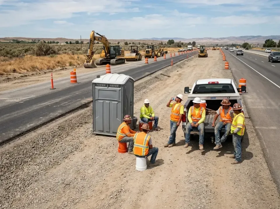 highway-road-construction-crew-007 — frequently asked questions, Porta Potty and Restroom Rentals in Rosemont, CA